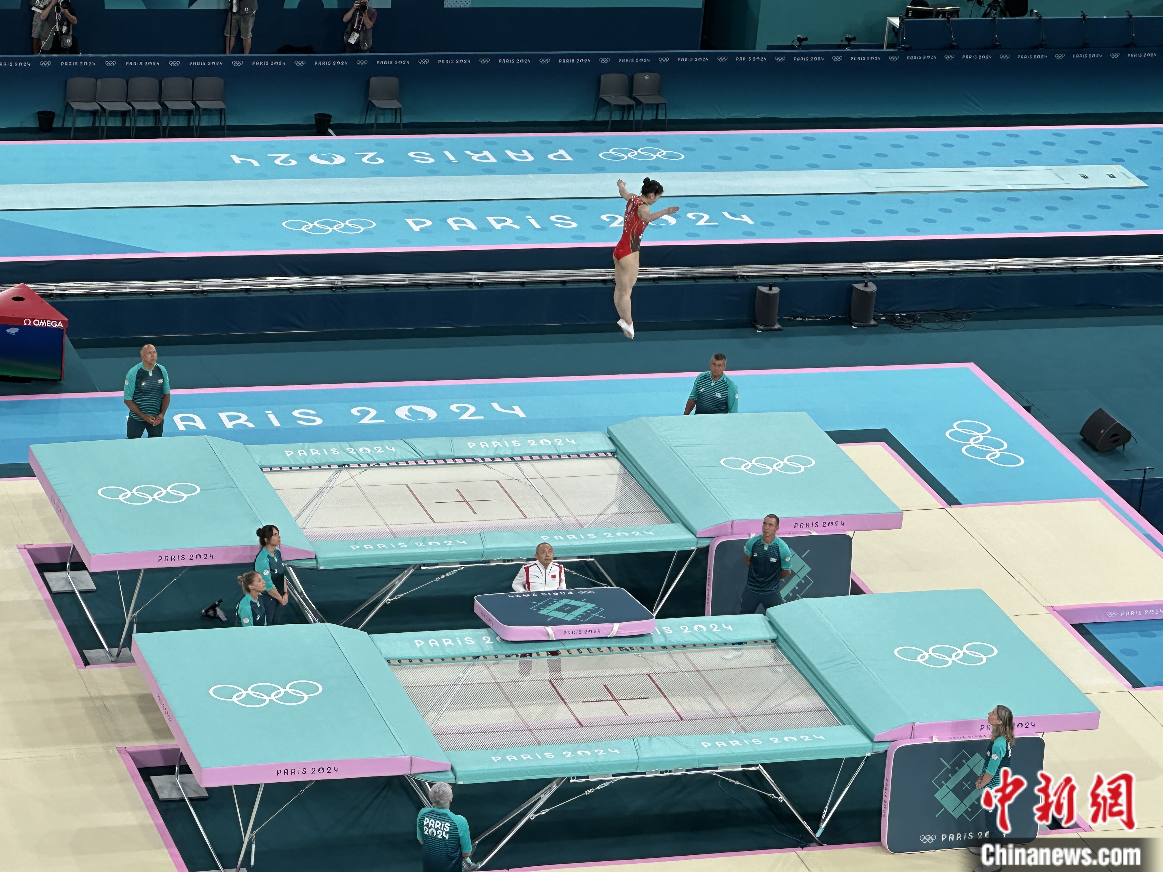 中国女子蹓床在巴黎奥运会无缘奖牌：朱雪莹夺